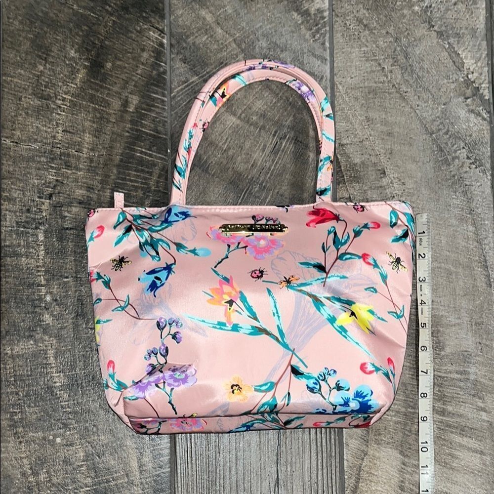 Betsey Johnson Pink Floral lunch Tote Bag